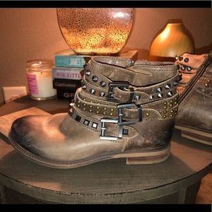 Gianni Bini Studded Leather Boots